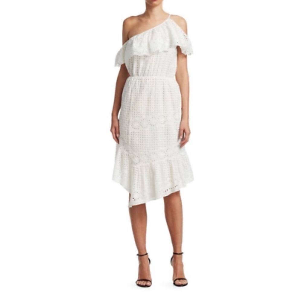 JOIE White Porcelain NWT Corynn Eyelet Dress Size Large